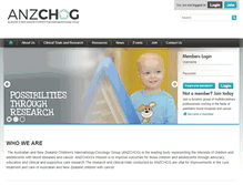 Tablet Screenshot of anzchog.org